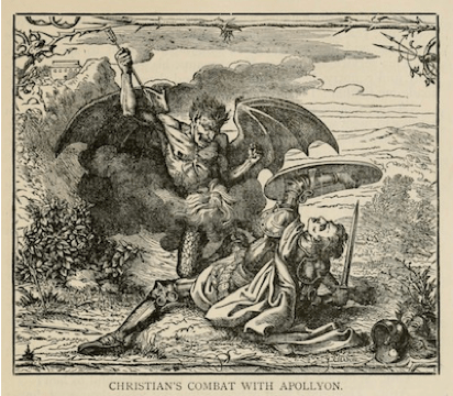 Christian's Combat with Apollyon - Pilgrim's Progress